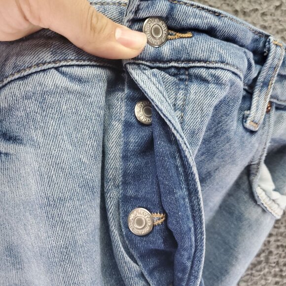 Old Navy Jeans Womens 18 Light Blue O.G. Straight High Rise Stretch Denim - Picture 5 of 11